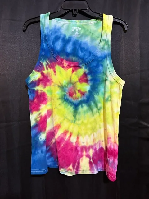 Women's Rainbow Spiral Ice-Dyed Tank Top